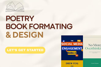 design and format poetry book, poetry book cover, poetry book formatting poetry