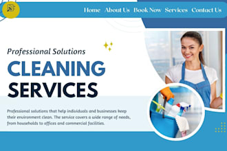 cleaning service website, house cleaning, office cleaning, booking koala website