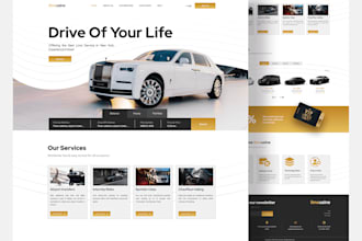 create well design car rental website, limousine booking, chauffeur website