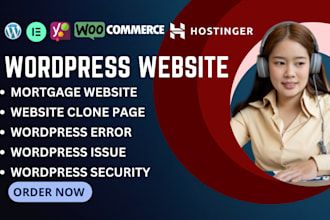 mortgage website godaddy website clone page wp error security wp hostinger issue