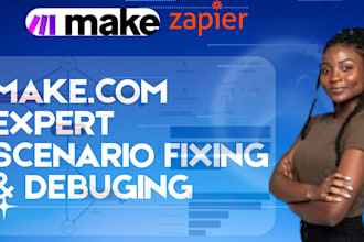 debug make com setup make com do make automation fix make scenario zapier va