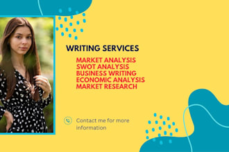 do comprehensive market research, niche research swot and market analysis