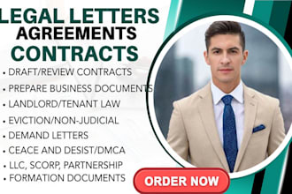 draft legal demand letter, motions, lawsuit, agreement, contract, privacy policy