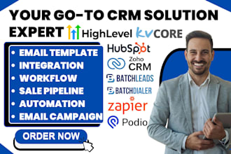 setup podio crm batchdialer zapier zap integration batchleads kvcore automation