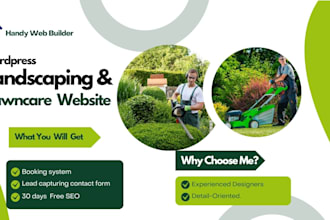 design wordpress lawncare website landscape website for landscape architect
