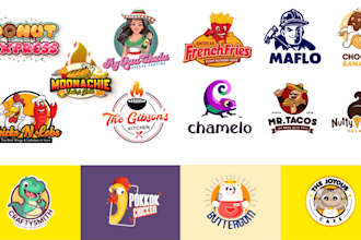design a creative cartoon style logo for your business