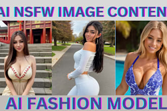 develop an ai website, ai nsfw image content, ai fashion model