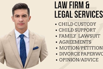 your lawyer, paralegal in civil, criminal, family, divorce, child custody cases