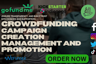crowdfunding promotion gofundme kickstarter 100k donor and backer list