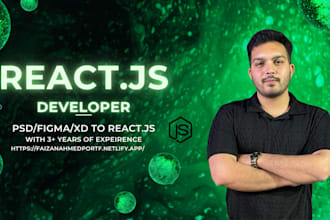 build react web app, psd to react js, fix react bugs, errors