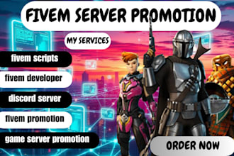 promote your fivem server, discord server promotion to reach real audience