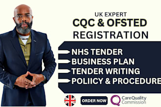 do cqc registration and ofsted, policy and procedure, uk nhs tender writing