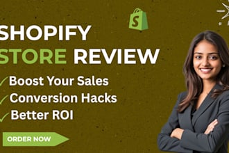 audit, review your shopify store to increase conversion in 24 hours