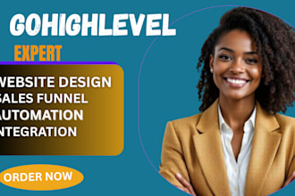 design gohighlevel landing pages, websites, and sales funnels as a ghl expert