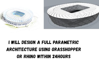 do parametric architecture using grasshopper and rhino 24hours