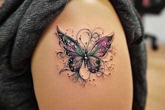 create custom tattoo design, tattoo sleeve