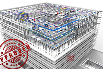 do mechanical, hvac, electrical, plumbing 2d, 3d revit designing, pe stamp appro