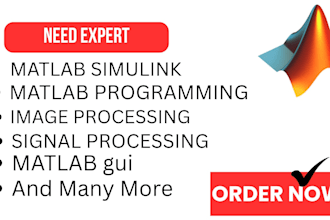do urgent matlab, matlab simulink, matlab programming, gui tasks and projects