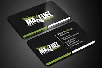 unique business card design sleek timeless powerful