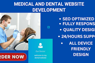 build and design medical, dental, and clinical website
