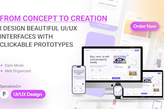 create UI mobile design with prototype in figma