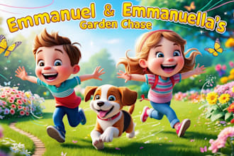 children story book illustration, children story book illustration