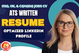 write ats resume, CV, cover letter, and optimize linkedin profile