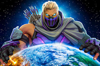 create 3d marvel rivals thumbnails for you