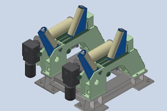 design 3d mechanical or jig by solidworks, inventor, se, creo