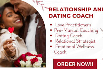 offer relationship advice, friendship, dating advice, tips and life coach