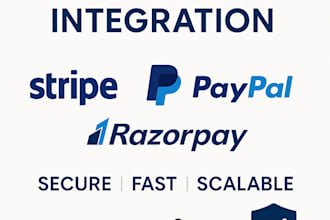 integrate stripe, paypal, and razor pay payment gateways