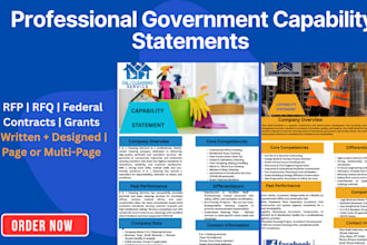 write and design winning capability statements for business