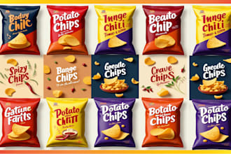 design custom packaging for chips, spices, coffee and pouch bags