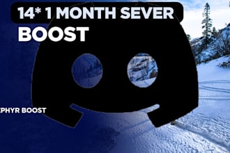 do discord sever boost and design professional discord, fiverr logo, banner