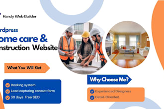 design wordpress construction and home remodeling website for construction agent