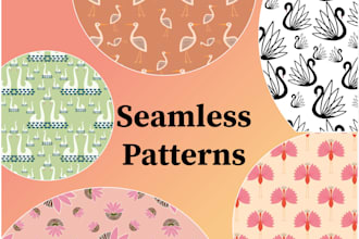 design repeat seamless patterns for you