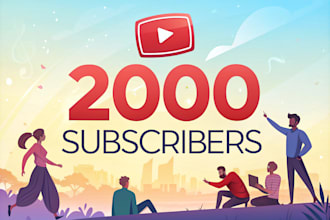 do 2000 fast organic followers for youtube monetization