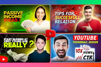 design pro youtube thumbnail to boost CTR, engagement