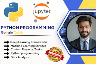 expert analysis on jupyter notebook, google colab and machine learning by python