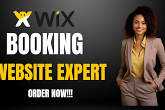 design a wix booking website for coaches, consultants, or online services
