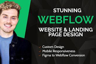 build stunning webflow website webflow landing page