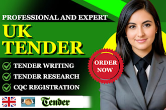 do uk tender bid proposal tender research cqc registration