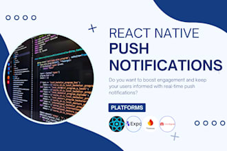 integrate push notifications in your react native app, android and ios