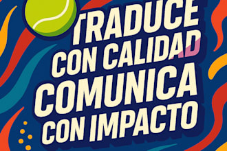 traduciré profesionalmente de inglés a español y viceversa