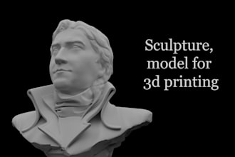 create a sculpture, model for 3d printing