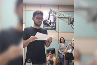record your voice in spanish with a youthful and tone