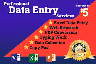 data entry, form filling,resume making, and copy paste work
