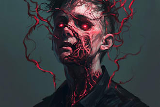 draw horror or fantasy monster or creature for you