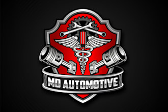 do modern creative automotive auto detailing auto repair and car wash logo