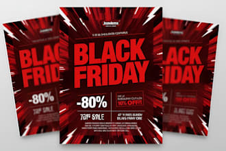 make a professional flyer, brochure leaflet and poster for your business